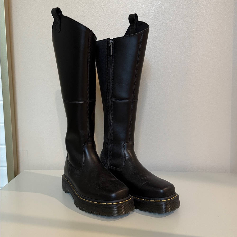 Dr. Martens Black Knee-High Boots